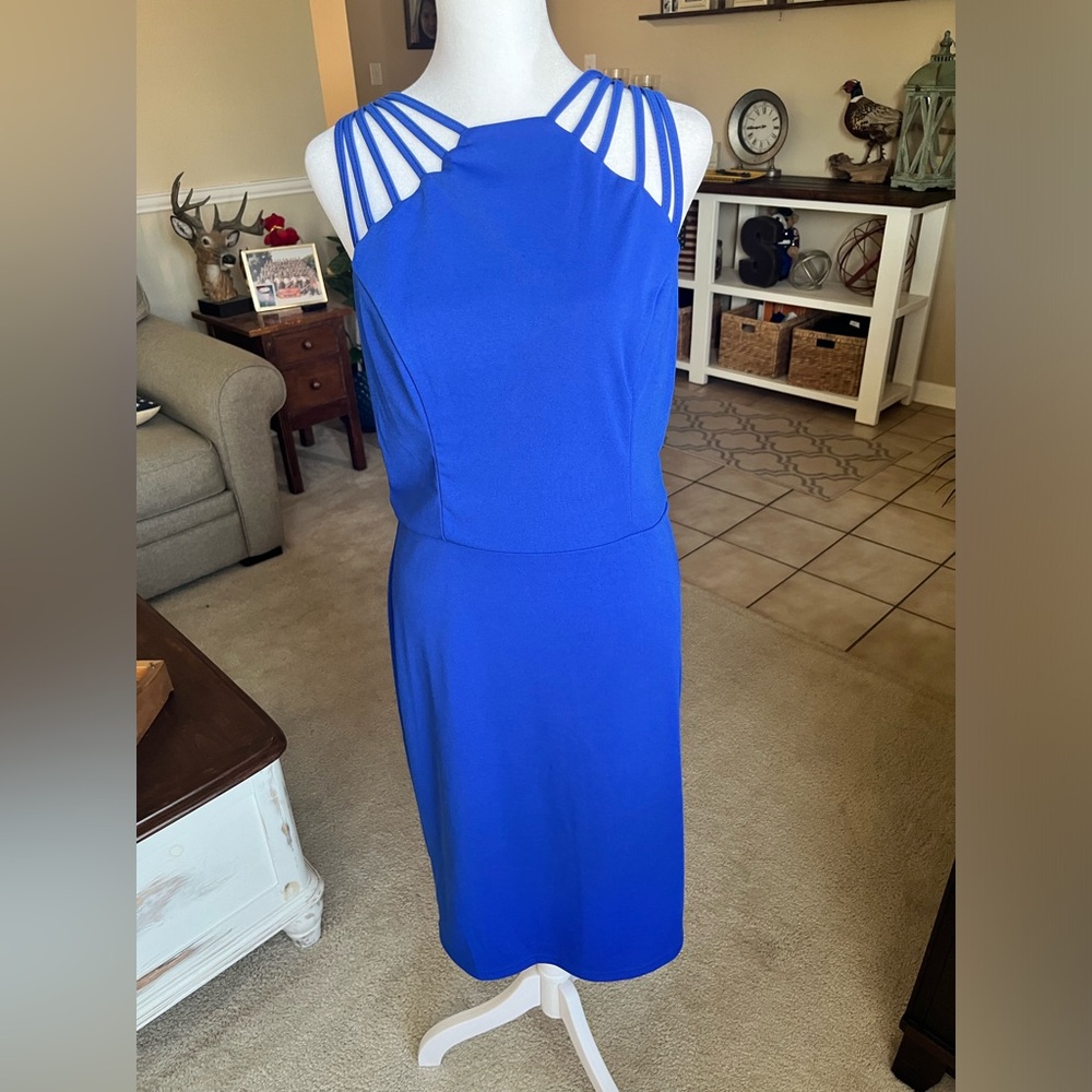 Blue cocktail dress